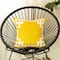 Homeroots Yellow & White Geometric Decorative Throw Pillow Cover 18 x 18 in. 355339 - alternate 2